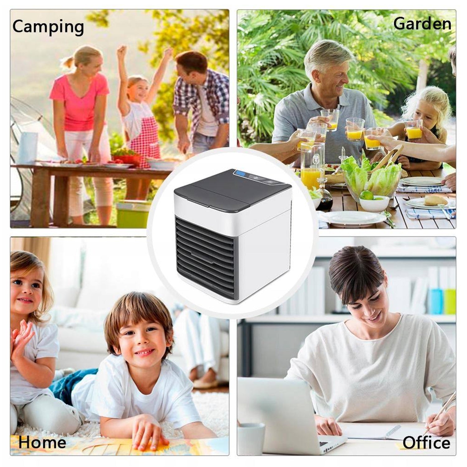 1464 Mini Portable Air Cooler, Personal Space Cooler Easy to fill water and mood led light and portable Air Conditioner Device Cool Any Space like Home Office DeoDap 1464 Mini Portable Air Cooler, Personal Space Cooler Easy to fill water and mood led light and portable Air Conditioner Device Cool Any Space like Home Office DeoDap